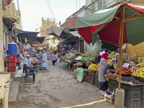 Der Gemüsemarkt in Assuan